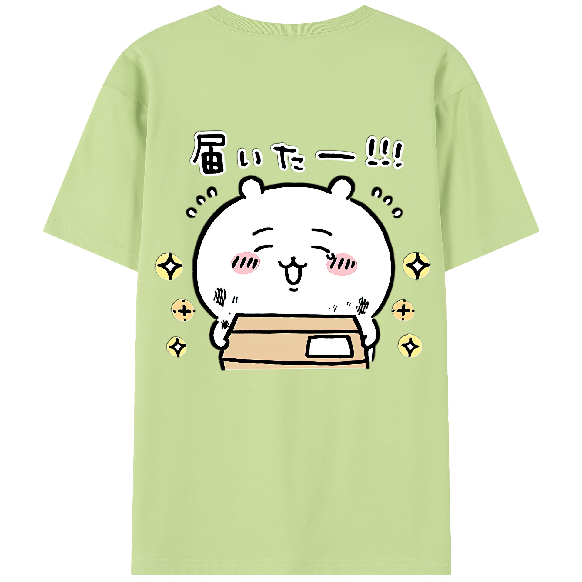 （画像用） ちいかわ ちいかわ Chii-kawa chiikawa 綿100％半袖Tシャツ（背面プリント）